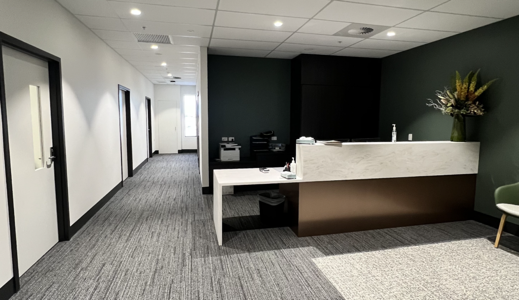 Interior of consulting suite at Northern Private Hospital.